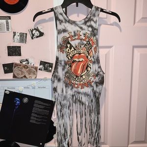 Cropped Rolling Stones Tank